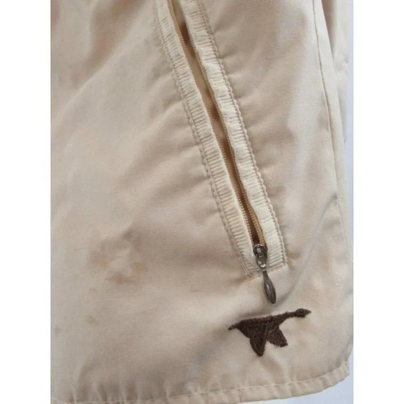 Khaki Windbreaker Terry Island Mariner Charter Cruises  Size Small Vintage - Picture 9 of 10